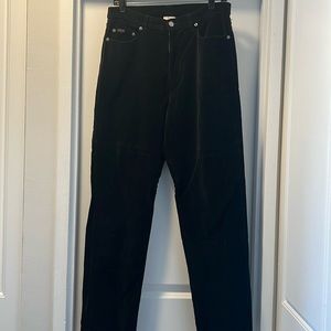 Calvin Klein jeans black vevelt size 8